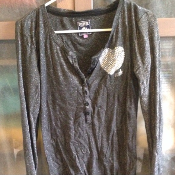 BUNDLE VS Pink Glitter Henleys Medium