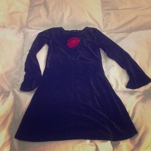 Sold! Little girls black velvet dress