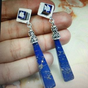 Elegant Turquoise 925 S.S Overlay Earring