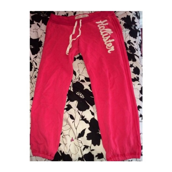 Pink Hollister comfy sweatpants