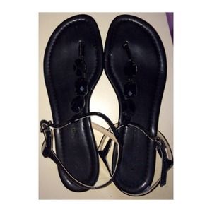 Cute black sandals