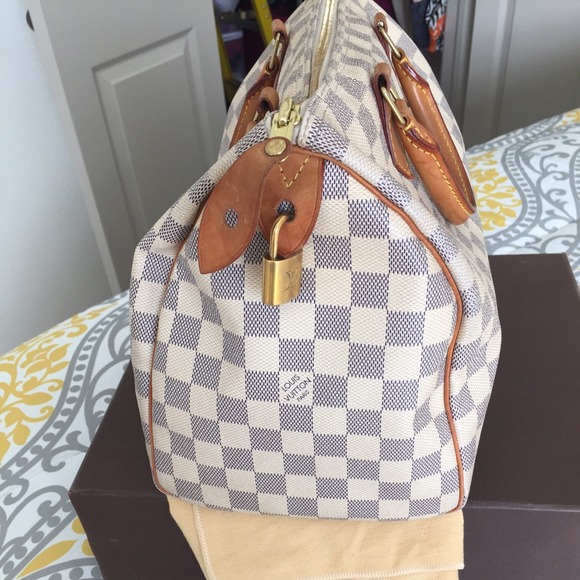 Authentic Louis Vuitton Azur Speedy 30 - Picture 3 of 4