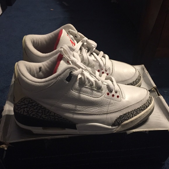 2003 Air Jordan White Cement with OG everything - Picture 2 of 4