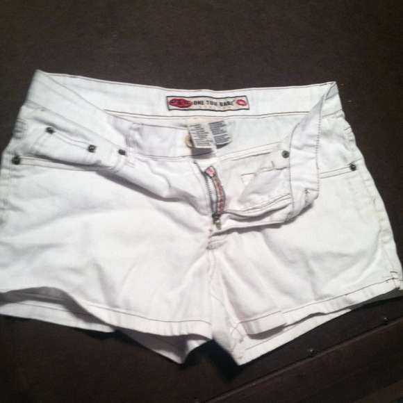 One Tuff Babe Pants - One Tuff Babe white shorts