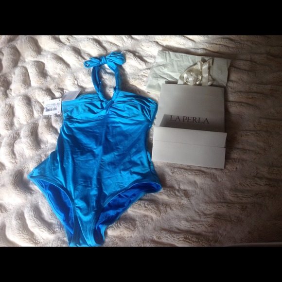 LA PERLA Anna Club blue one piece under wire NEW