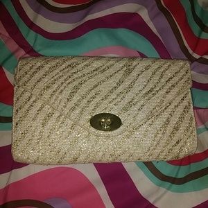 Clutch w/ gold trim