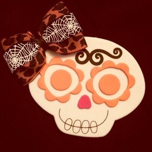 Hair clip,rockabilly, psychobilly, spider web
