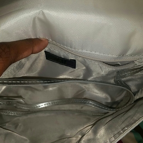 Silver sequined /glitter clutch - Picture 2 of 2