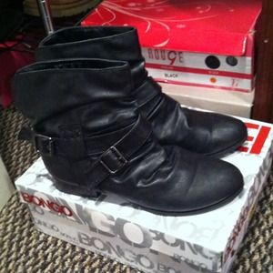 Black ankle boots