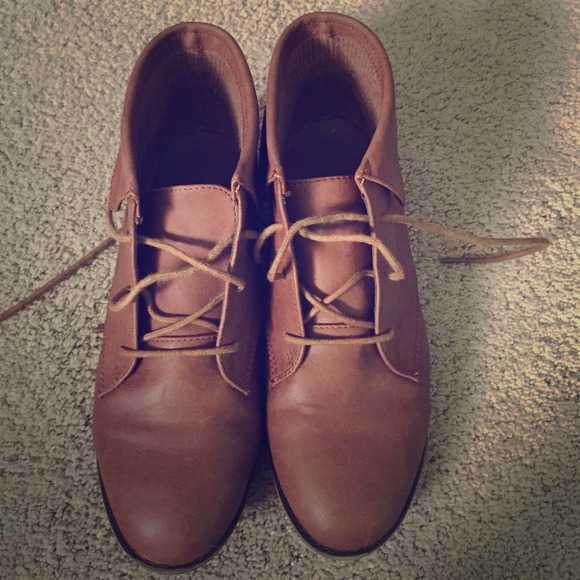 Brown booties..