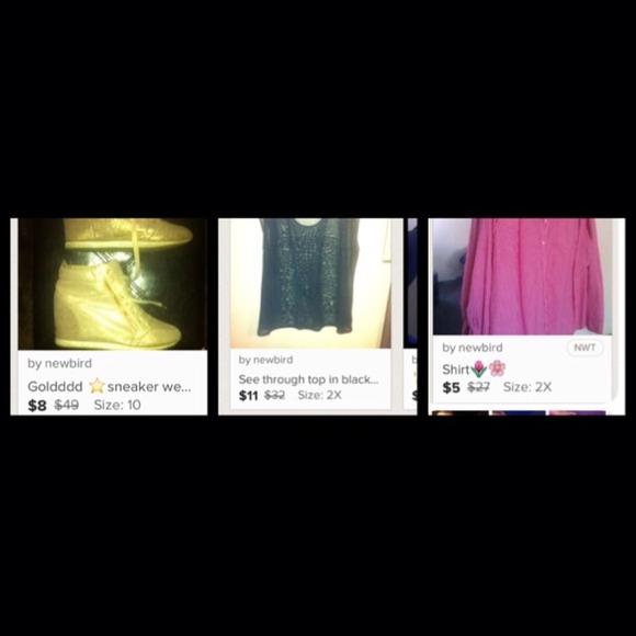 Bundle 💝sneaker wedges &two tops