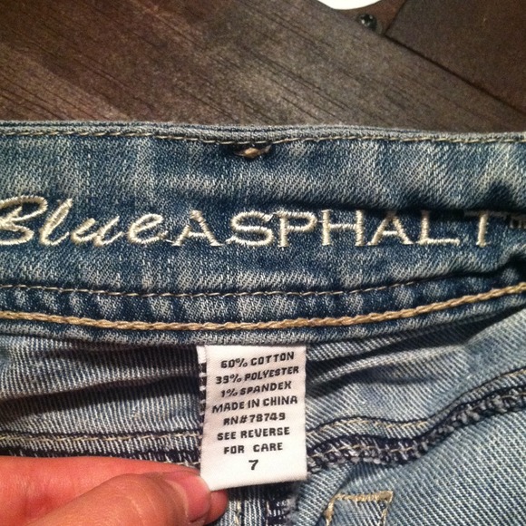 Blue Asphalt Jeans size 7 - Picture 2 of 3