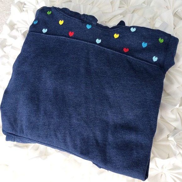 Victoria's Secret blue heart hoodie sweatshirt