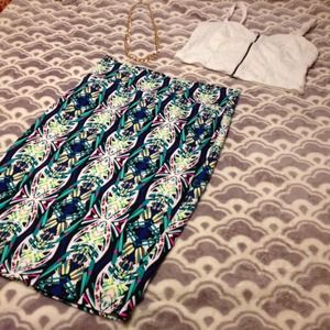 Below the knee skirt and top