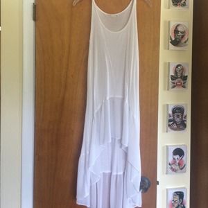 White Millau dress. Hi-lo