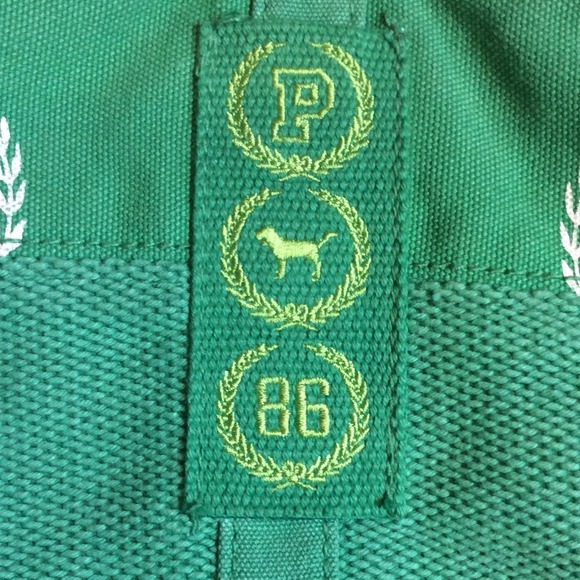 PINK Large Green Shoulder Bag - Picture 2 of 3