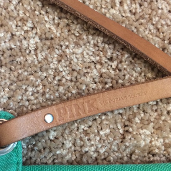 PINK Large Green Shoulder Bag - Picture 3 of 3