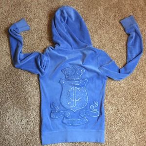 Blue Bling Juicy Couture Zip Jacket