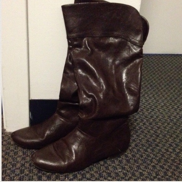 DSW Shoes Dark Brown Boots Poshmark