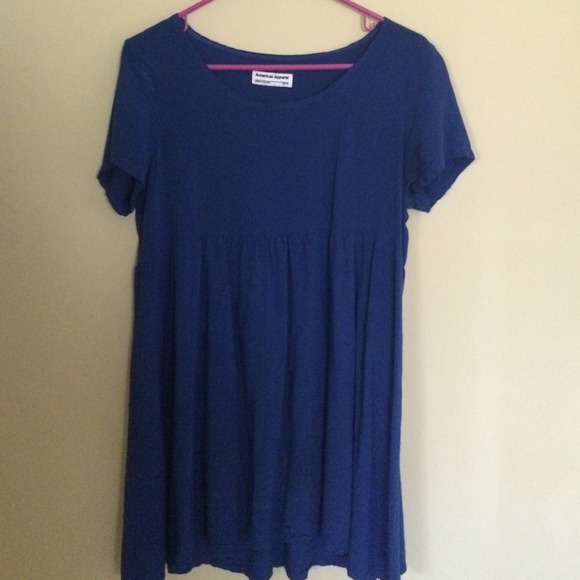American apparel blue baby doll dress
