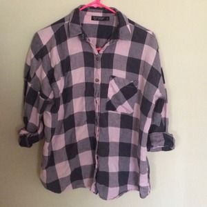 pink TOPSHOP flannel