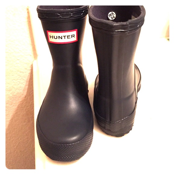 Navy Hunter toddler boots