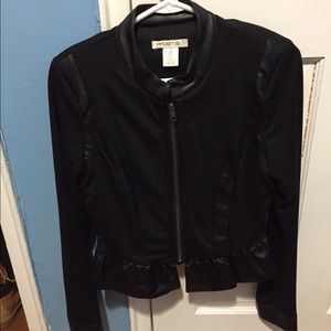 Black peplum jacket