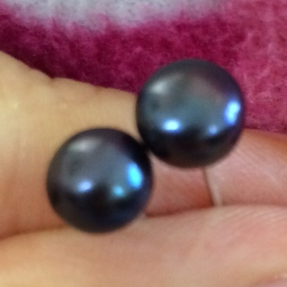 925k Sterling silver real freshwater pearl earring - Picture 2 of 3