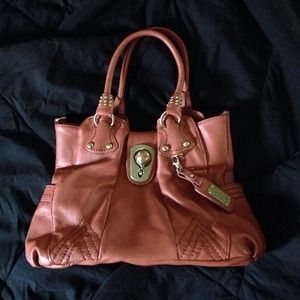 Cute cognac colored purse.