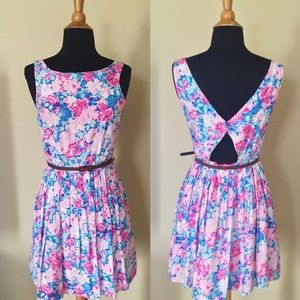 Pink Floral Dress