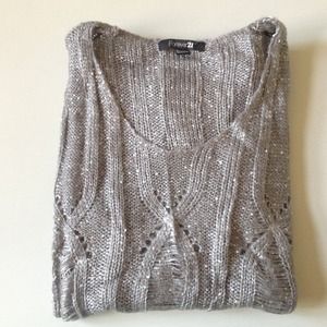 Silver Sequin Tunic - Brand New - Sz M/L