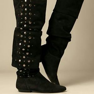 Studded over the knee boot