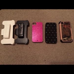 iPhone 5 belt clip(wht) & iPhone 4 belt clip(blck)