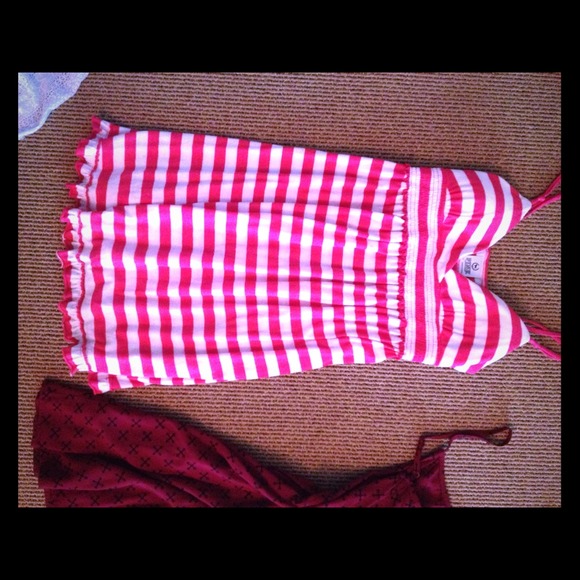 pink/white small victoria secret sundress