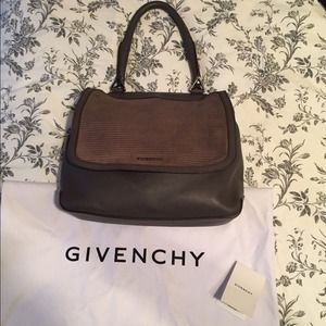 GIVENCHY "Mirte" suede and calf leather bag