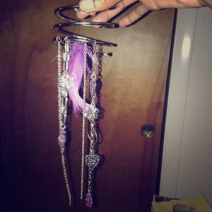 Upper Arm Cuff Bracelet with Charms