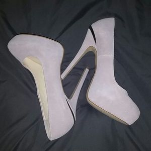 Soft Pink Suede Stilettos