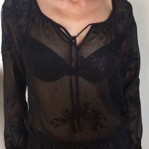 Guess sheer shirt