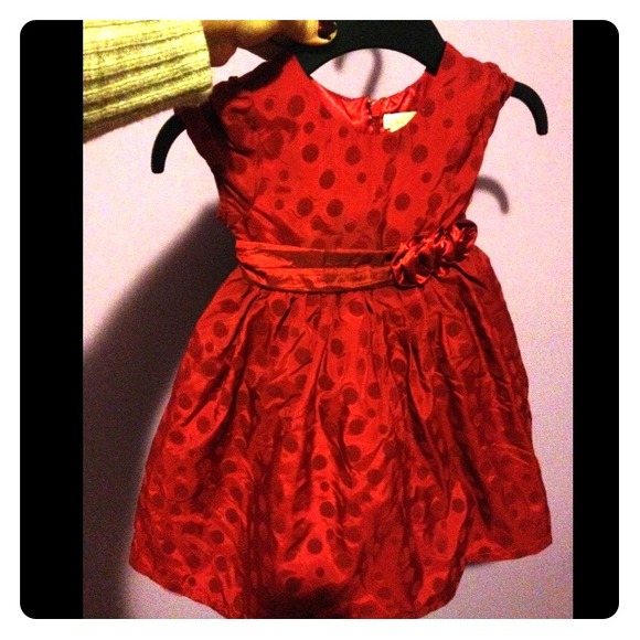 Polka Dot Girls Holiday Dress