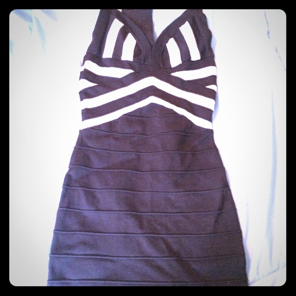 Black and white dress