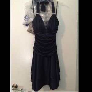 Semi formal dress with scarf