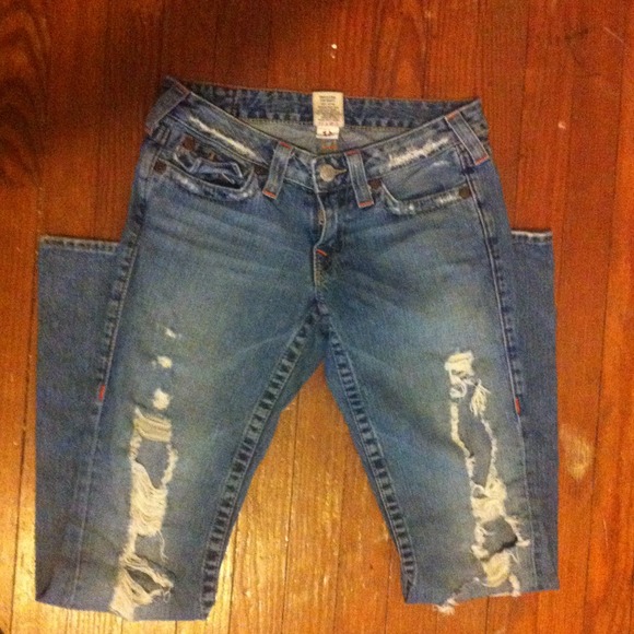 Destroyed True Religion Jeans - Picture 3 of 3