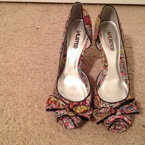 Cork Styled Wedge Platform Shoes by Unlisted