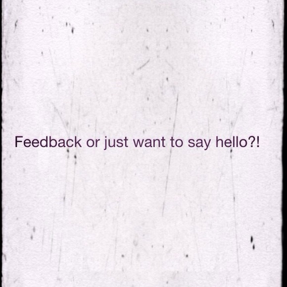 Feedback! Yes please!