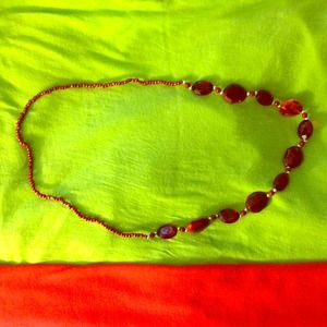 Women Aldo Necklace Brown 14"