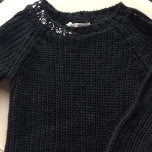 Black sweater with stones