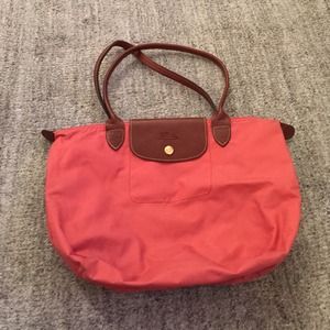 Small pink longchamp bag