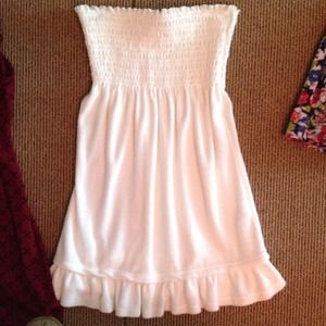 Juicy Couture white ruffle beach cover up! S