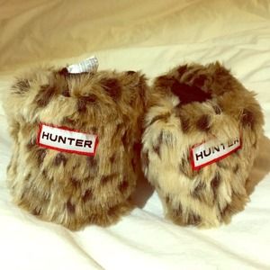 NWOT Hunter leopard print wellie liner socks