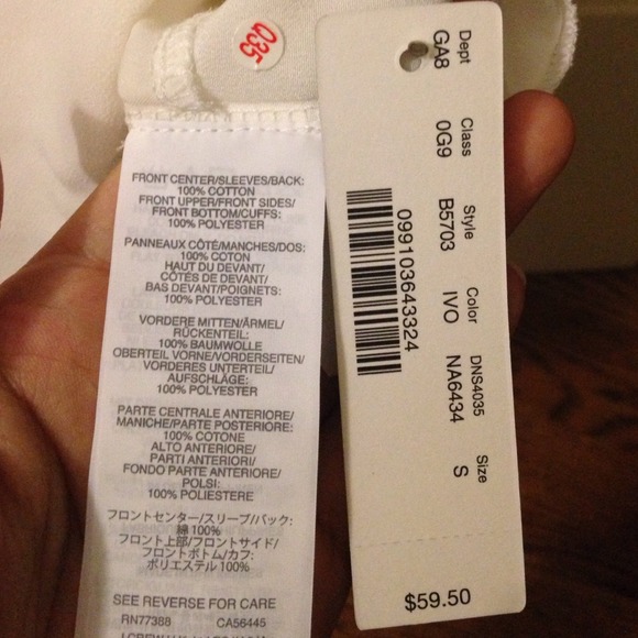 New White J.Crew Tee - Picture 2 of 4